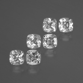 Achetez naturel 3,14ct blanc topaze gems, coupe coussin, en provenance brésil chez gemselect. en stock, livraison internationale!