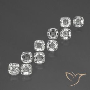 Shop natural 4.79ct Blanc Topaze gems, Coussin, from Brésil at GemSelect. In stock, global shipping!