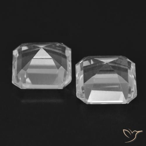 Shop natural 6.23ct Blanc clair Topaze gems, Octogone / coupe Émeraude, from Brésil at GemSelect. In stock, global shipping!