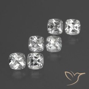 Shop natural 3.16ct Blanc clair Topaze gems, Coussin, from Brésil at GemSelect. In stock, global shipping!