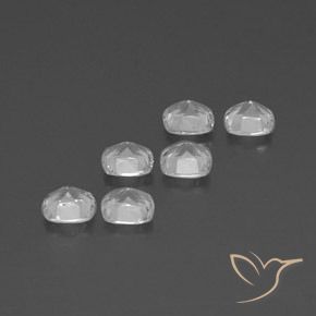 Shop natural 2.81ct Blanc clair Topaze gems, Coussin, from Brésil at GemSelect. In stock, global shipping!