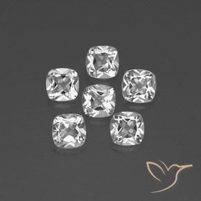 Shop natural 3.12ct Blanc clair Topaze gems, Coussin, from Brésil at GemSelect. In stock, global shipping!