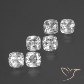 Shop natural 3.14ct Blanc Topaze gems, Coussin, from Brésil at GemSelect. In stock, global shipping!