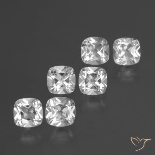Shop natural 3.11ct Blanc Topaze gems, Coussin, from Brésil at GemSelect. In stock, global shipping!