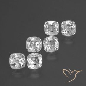 Shop natural 2.98ct Blanc Topaze gems, Coussin, from Brésil at GemSelect. In stock, global shipping!