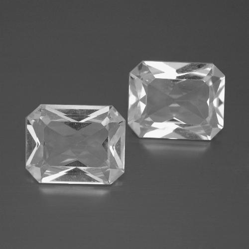 Achetez naturel 6.68ct Blanc Topaze gems, Taille émeraude, En provenance Brésil chez GemSelect. En stock, livraison internationale!