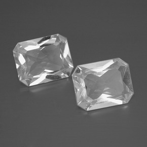 Achetez naturel 6.68ct Blanc Topaze gems, Taille émeraude, En provenance Brésil chez GemSelect. En stock, livraison internationale!