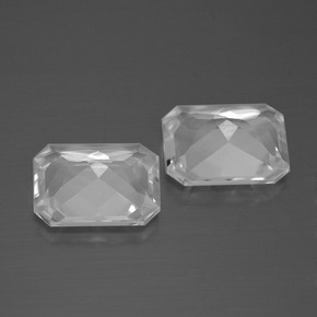 Achetez naturel 6.68ct Blanc Topaze gems, Taille émeraude, En provenance Brésil chez GemSelect. En stock, livraison internationale!