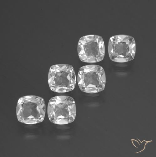 Shop natural 2.81ct Blanc Topaze gems, Coussin, from Brésil at GemSelect. In stock, global shipping!