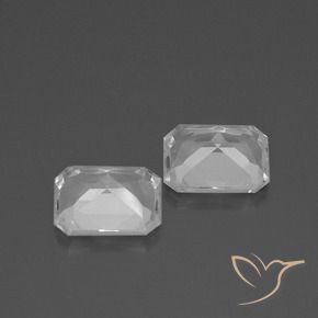 Shop natural 7.55ct Blanc Topaze gems, Octogone / coupe Émeraude, from Brésil at GemSelect. In stock, global shipping!