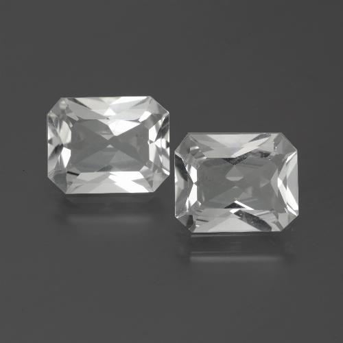 Achetez naturel 6.66ct Blanc Topaze gems, Taille émeraude, En provenance Brésil chez GemSelect. En stock, livraison internationale!