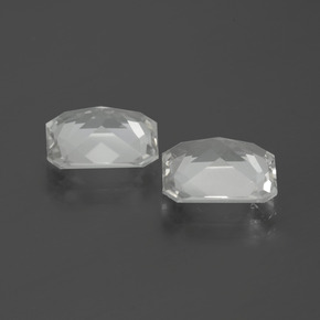 Achetez naturel 6.66ct Blanc Topaze gems, Taille émeraude, En provenance Brésil chez GemSelect. En stock, livraison internationale!