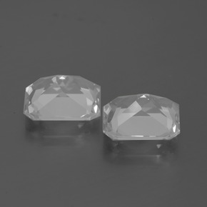 Achetez naturel 7,43ct blanc topaze gems, taille émeraude, en provenance brésil chez gemselect. en stock, livraison internationale!