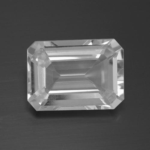 Topaze Blanc naturelle Taille émeraude, 8.52 ct, VS