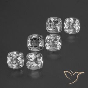 Shop natural 3.06ct Blanc clair Topaze gems, Coussin, from Brésil at GemSelect. In stock, global shipping!