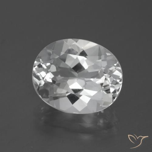 5.64ct Naturel Blanc clair Topaze, ovale, VVS