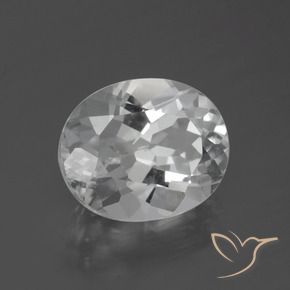 Topaze Blanc clair naturelle ovale, 5.64 ct, VVS