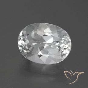 Topaze Blanc naturelle ovale, 5.35 ct, VVS