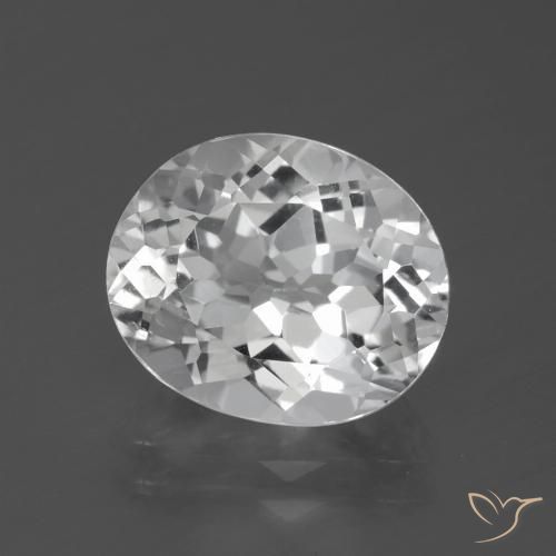 5.63ct Naturel Blanc Topaze, ovale, VVS-VS