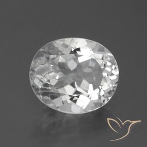 Topaze Blanc naturelle ovale, 5.63 ct, VVS-VS