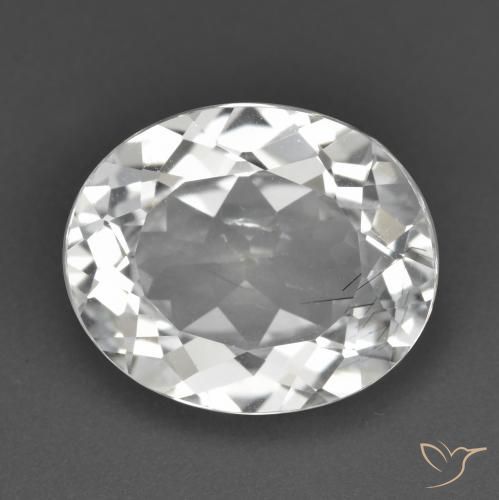 5.73ct Naturel Blanc Topaze, ovale, VS