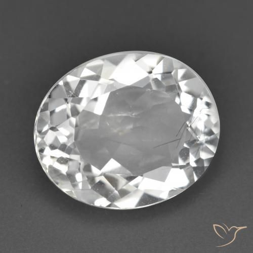 Topaze Blanc naturelle ovale, 5.73 ct, VS