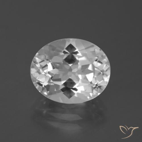 5.19ct Naturel Blanc clair Topaze, ovale, VVS