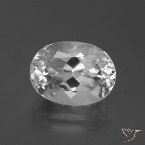 5.21ct Naturel Blanc clair Topaze, ovale, VVS-VS