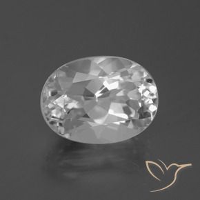 Topaze Blanc clair naturelle ovale, 5.21 ct, VVS-VS