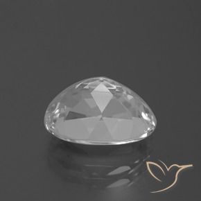 Topaze Blanc clair naturelle ovale, 5.21 ct, VVS-VS