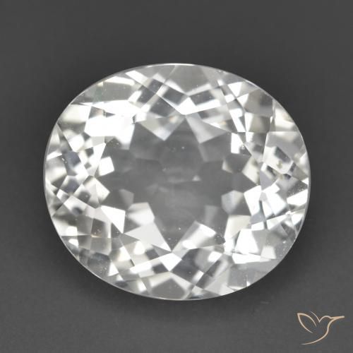 5.46ct Naturel Blanc Topaze, ovale, VVS-VS