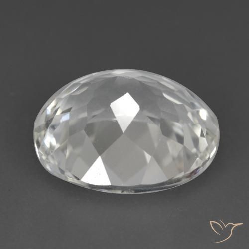 Topaze Blanc naturelle ovale, 5.46 ct, VVS-VS