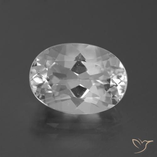 5.58ct Naturel Blanc Topaze, ovale, VVS