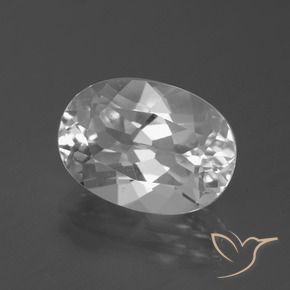 Topaze Blanc naturelle ovale, 5.58 ct, VVS