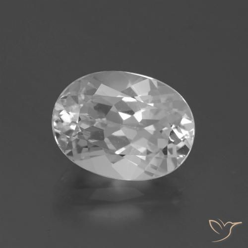 4.75ct Naturel Blanc Topaze, ovale, VVS