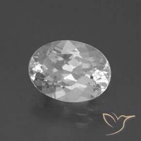 Topaze Blanc naturelle ovale, 4.75 ct, VVS