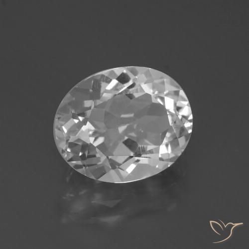 4.73ct Naturel Blanc clair Topaze, ovale, VVS
