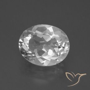 Topaze Blanc clair naturelle ovale, 4.73 ct, VVS