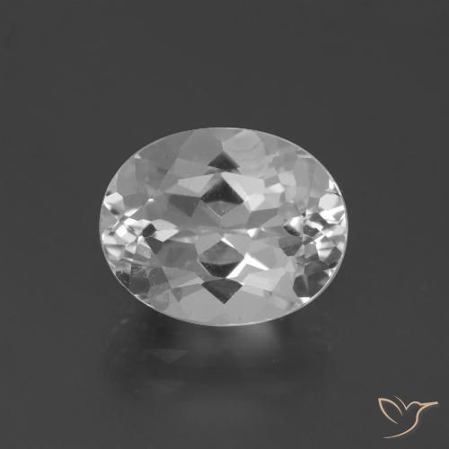 4.55ct Naturel Blanc clair Topaze, ovale, VVS-VS