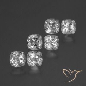 Shop natural 3.29ct Blanc clair Topaze gems, Coussin, from Brésil at GemSelect. In stock, global shipping!