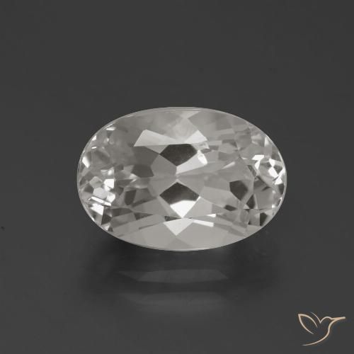 4.58ct Naturel Blanc chaud Topaze, ovale, VVS