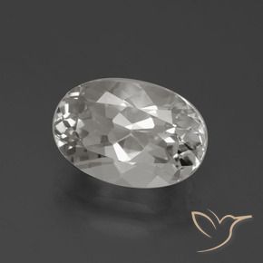 Topaze Blanc chaud naturelle ovale, 4.58 ct, VVS