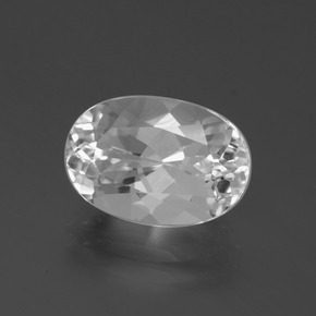Topaze Blanc naturelle Coupe ovale, 4.86 ct, VVS