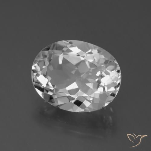 Topaze Blanc naturelle ovale, 6.23 ct, VS
