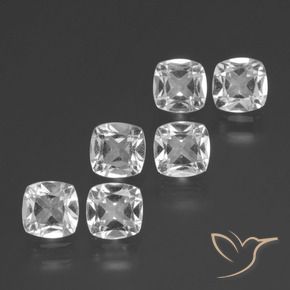 Shop natural 2.61ct Blanc clair Topaze gems, Coussin, from Brésil at GemSelect. In stock, global shipping!