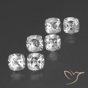 Shop natural 3.26ct Blanc Topaze gems, Coussin, from Brésil at GemSelect. In stock, global shipping!