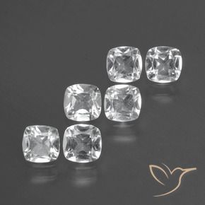Shop natural 3.07ct Blanc clair Topaze gems, Coussin, from Brésil at GemSelect. In stock, global shipping!