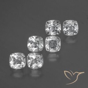 Achetez naturel 3,03ct blanc topaze gems, coupe coussin, en provenance brésil chez gemselect. en stock, livraison internationale!