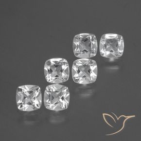 Shop natural 3.15ct Blanc clair Topaze gems, Coussin, from Brésil at GemSelect. In stock, global shipping!