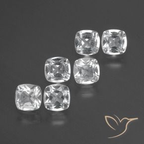 Shop natural 3.09ct Blanc Topaze gems, Coussin, from Brésil at GemSelect. In stock, global shipping!